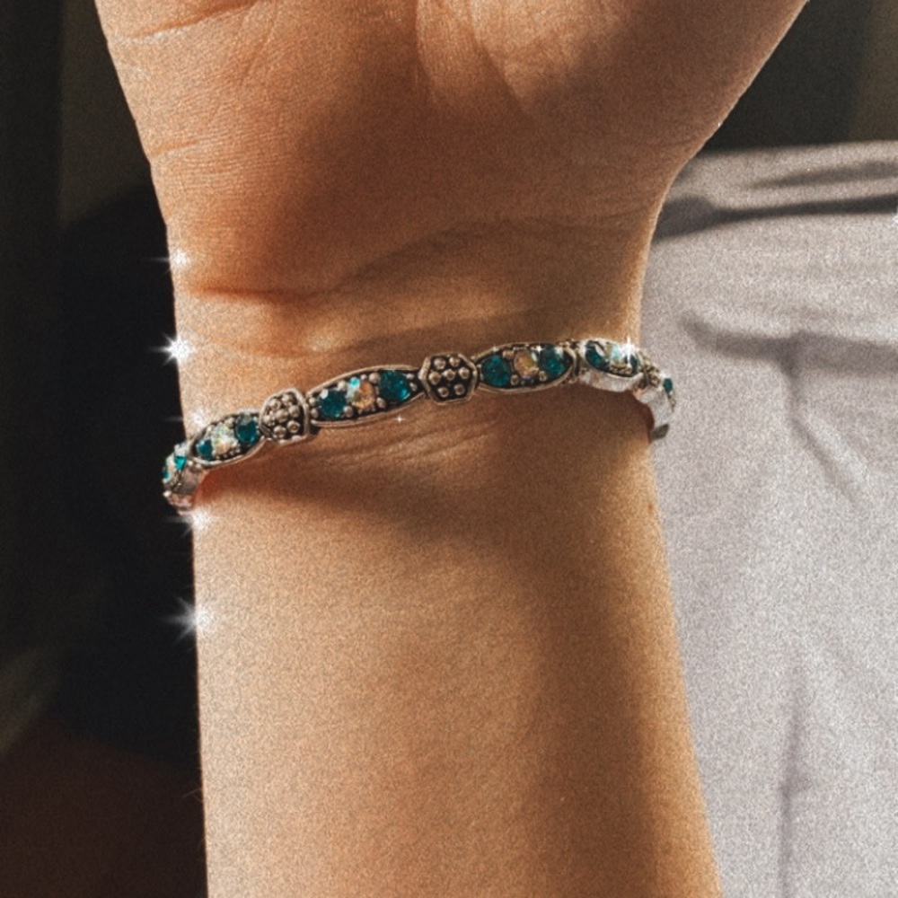 Beautiful blue and silver bracelet